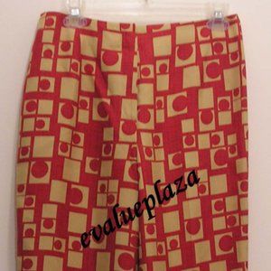 NEW Talbots Womens Pants NWT Red Tan